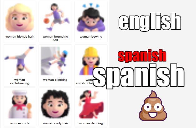 emoji english spanish power word
表情符号 英语西班牙语 学单词