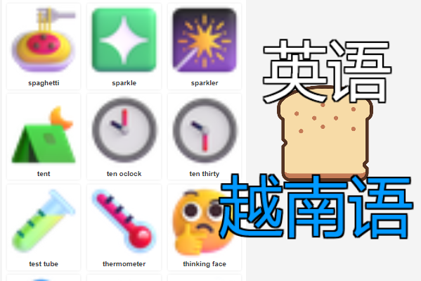 Vietnam  english emoji  power word