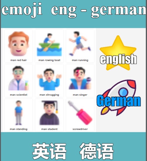 英语 德语  english  german